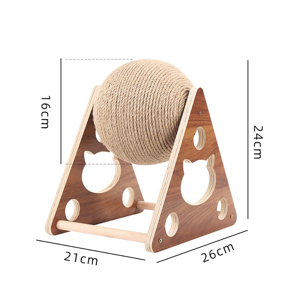 AlphaPick Cat Scratcher Toy, Natural Sisal Cat Scratching Ball