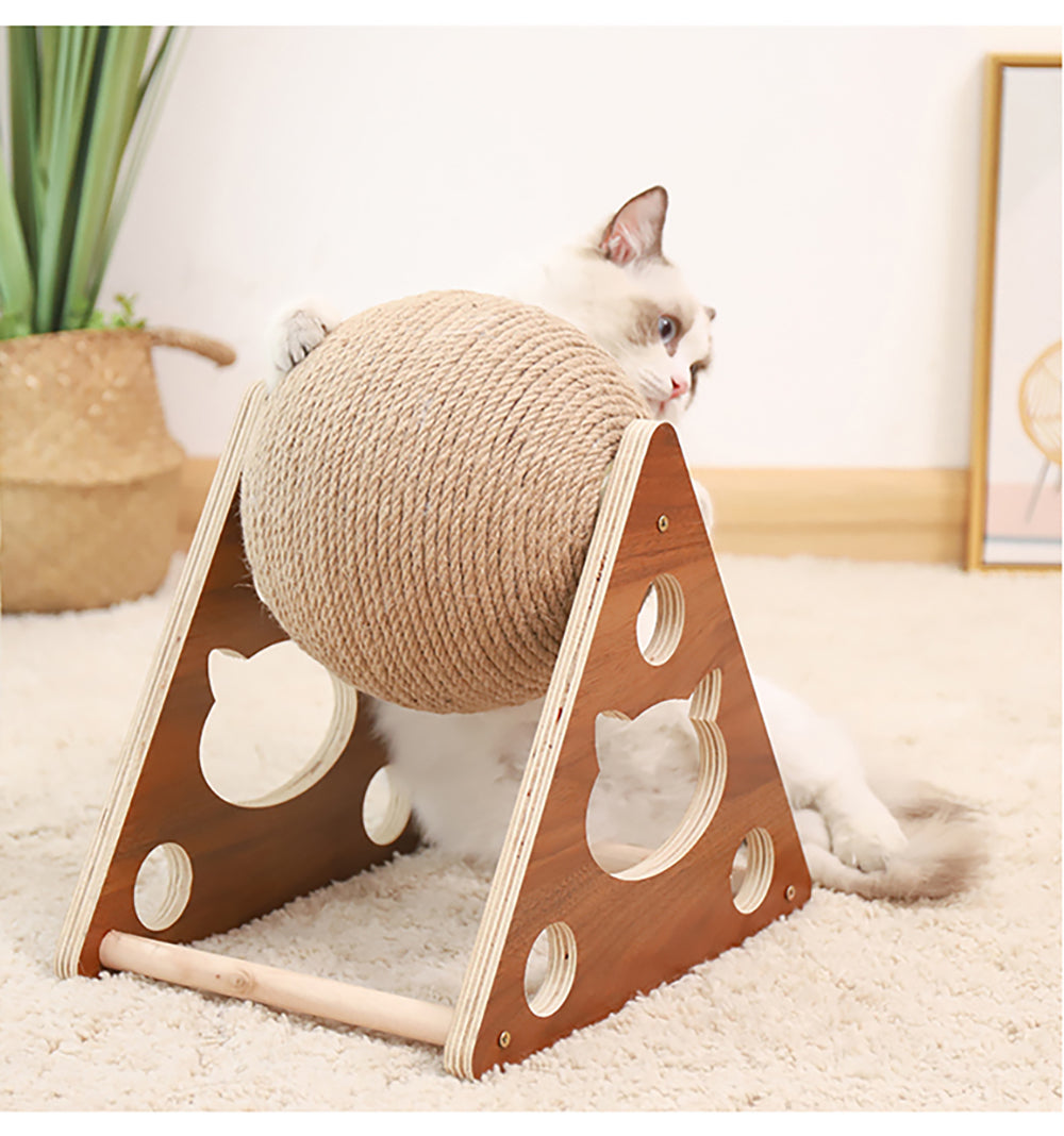 AlphaPick Cat Scratcher Toy, Natural Sisal Cat Scratching Ball