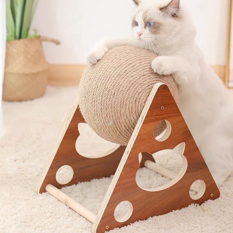 AlphaPick Cat Scratcher Toy, Natural Sisal Cat Scratching Ball