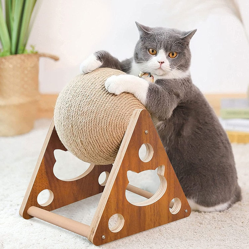 AlphaPick Cat Scratcher Toy, Natural Sisal Cat Scratching Ball