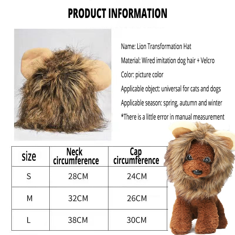 AlphaPick Cute Lion Mane Costume for Cat