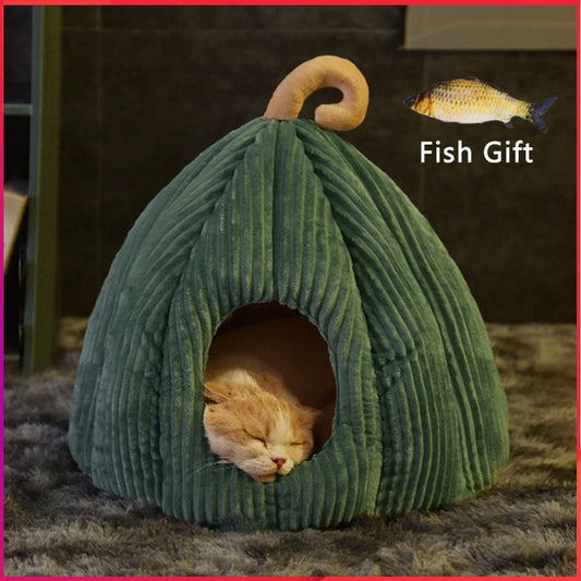 Alphapick Bedsure Cat Bed for Indoor Cats, Cat Houses Christmas