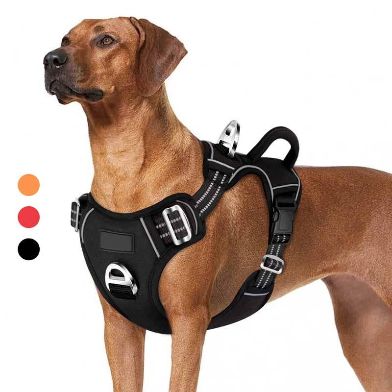 AlphaPick No Pull Dog Harness No Choke Easy Control Handle Reflective