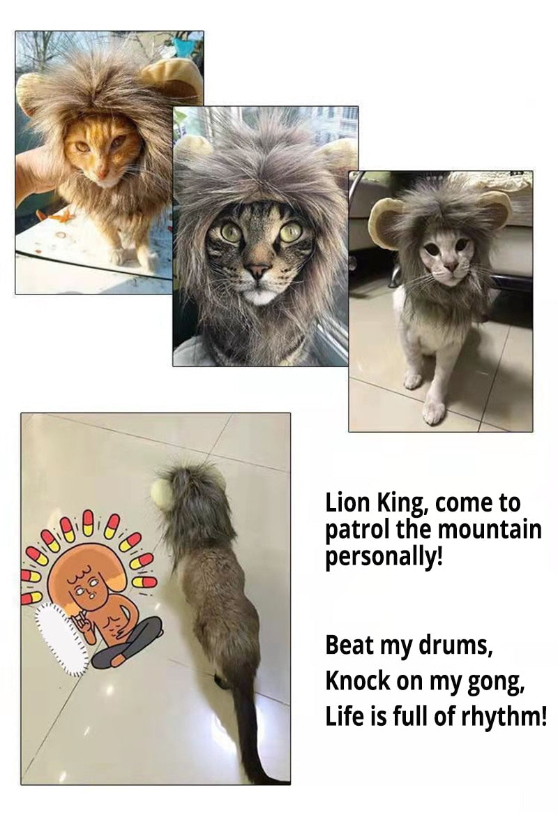 AlphaPick Cute Lion Mane Costume for Cat